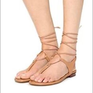 MK gladiator flat sandal